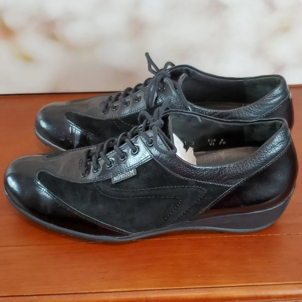 Mephisto black suede